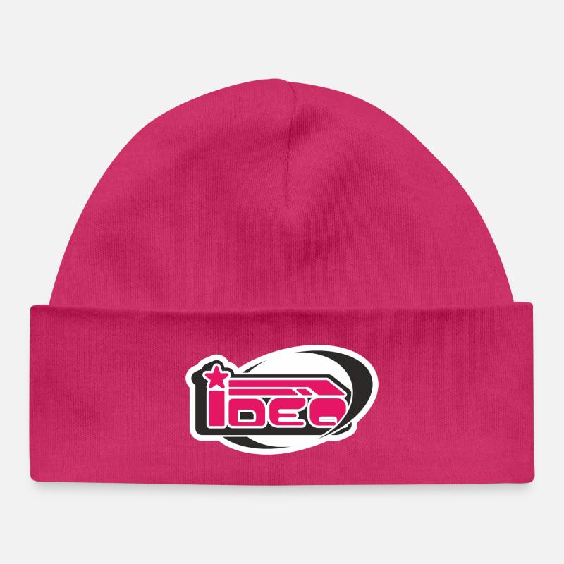 L’idée de l’an 2000 - Bonnet bébé bio - hot pink