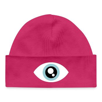 Aqua Eye Minimal Circle - Baby Organic Mütze - hot Pink - Vorne