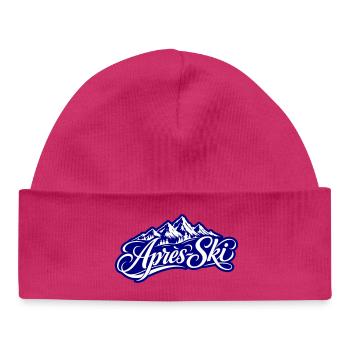 Après-ski à la montagne - Bonnet bébé bio - hot pink - Devant