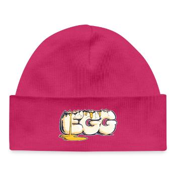 Ei, gezogenes Wort (2) - Baby Organic Mütze - hot Pink - Vorne