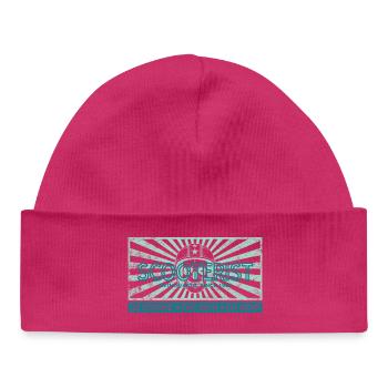 Passionnés de scooter Vintage Rays - Bonnet bébé bio - hot pink - Devant