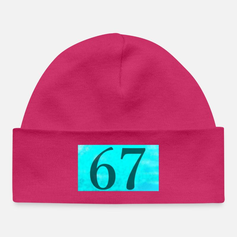 67_Blue - Bonnet bébé bio - hot pink