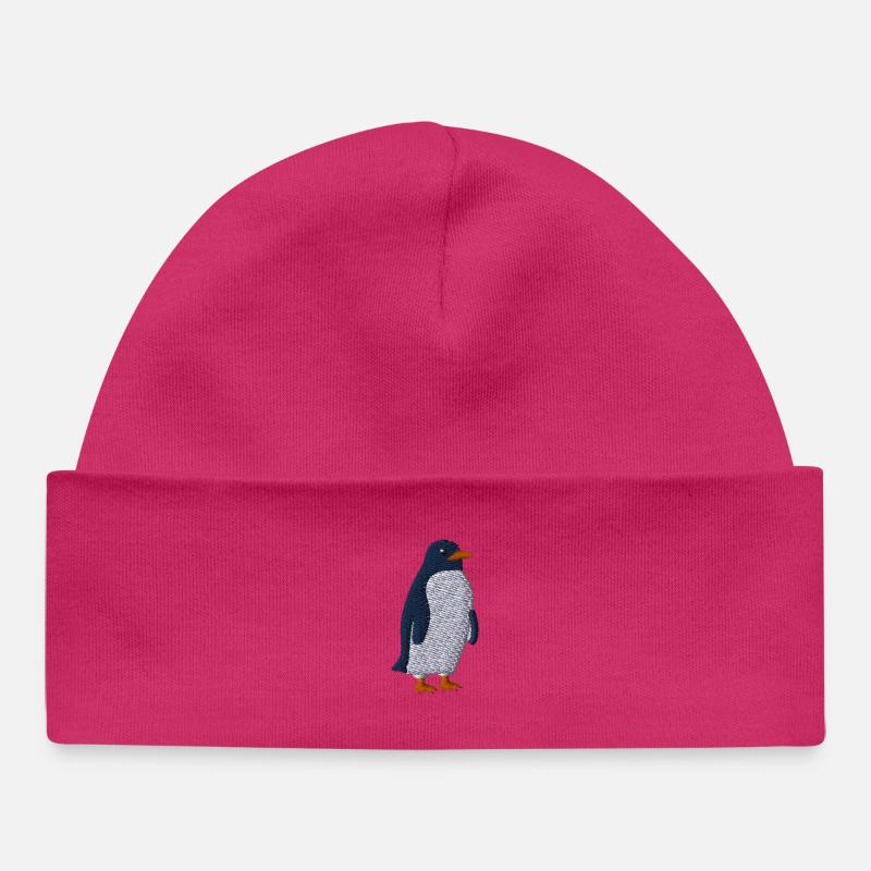 Pingouin - Bonnet bébé bio - hot pink