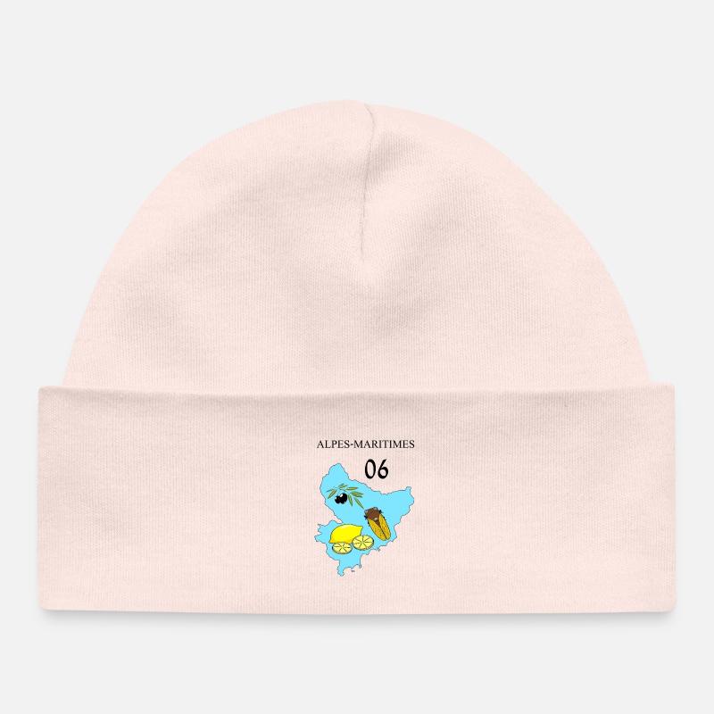 Alpes maritimes - Bonnet bébé bio - rose pâle