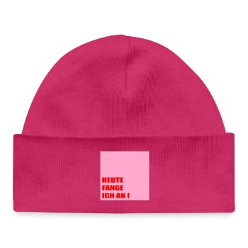 Powerful Motivation Self-Confidence - Baby Organic Beanie - hot pink - Front