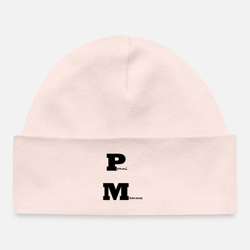 Maman poney - Bonnet bébé bio - rose pâle