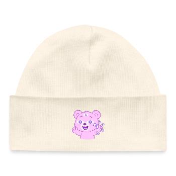 Money Teddy - Baby Organic Beanie - pale pink - Front