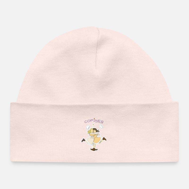 Les copines - Bonnet bébé bio - rose pâle