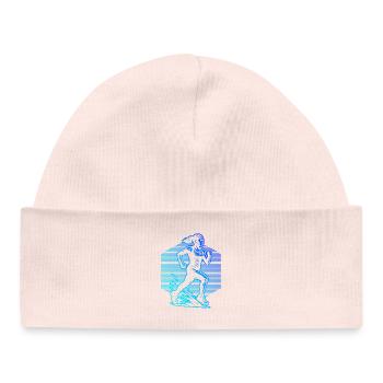 Focus purement sur la course - Bonnet bébé bio - rose pâle - Devant