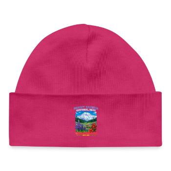 Mount Rainier National Park Washington - Baby Organic Mütze - hot Pink - Vorne