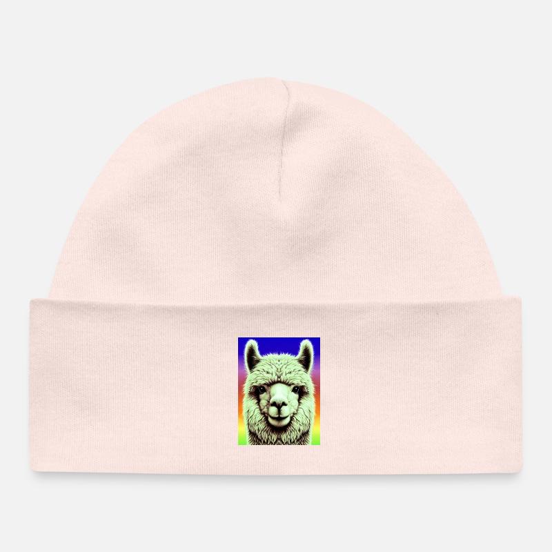 Alpaga - Bonnet bébé bio - rose pâle