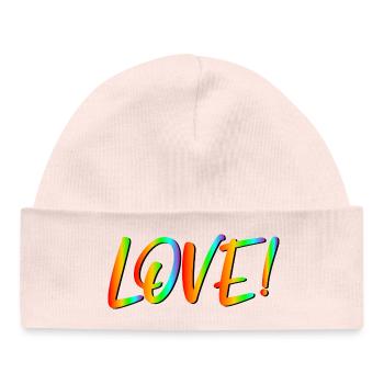 LGBTQ LIEBE - Baby Organic Mütze - Hellrosa - Vorne