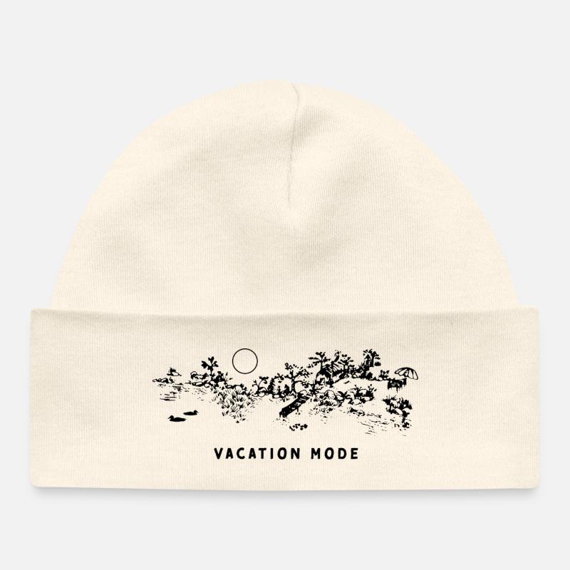 MODE VACANCES - Bonnet bébé bio - écru doux