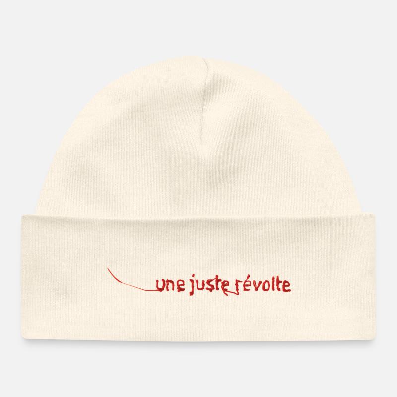 JUSTE RÉVOLTE - let's talk - Bonnet bébé bio - écru doux
