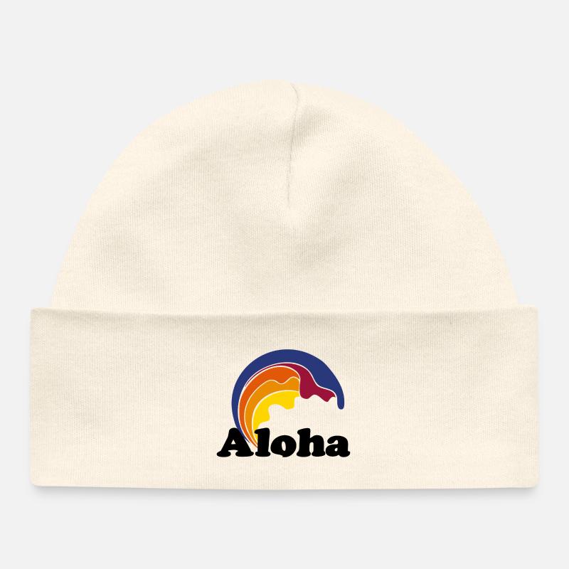 Aloha - Bonnet bébé bio - écru doux