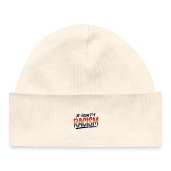 Kein Platz für Rassismus - Cool Pride Logo - Baby Organic Mütze - Natur - Vorne