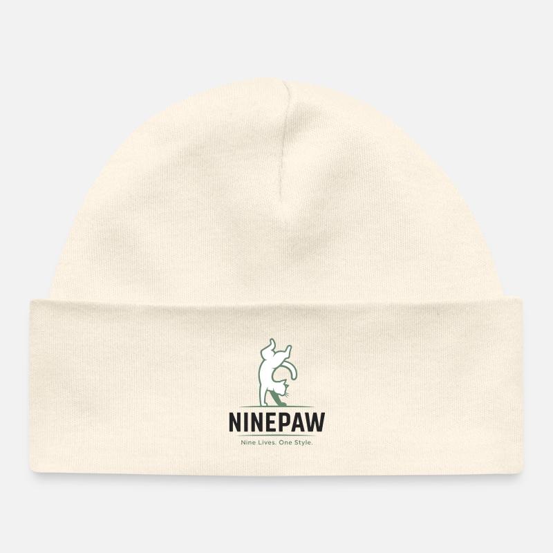 Ninepaw Logo - Bonnet bébé bio - écru doux