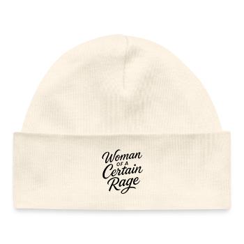 Woman of a Certain Rage for Women - Baby Organic Beanie - soft Ecru - Front
