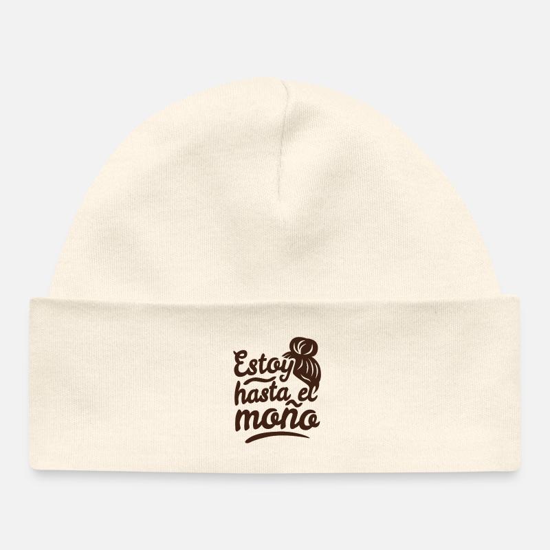 Je suis à la hauteur - Bonnet bébé bio - écru doux