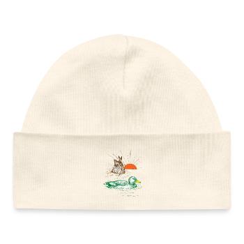 MALLARDS - Baby Organic Beanie - soft Ecru - Front