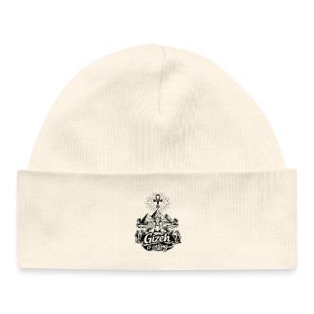 Giza is calling Egypt Pyramids Trip - Baby Organic Beanie - soft Ecru - Front