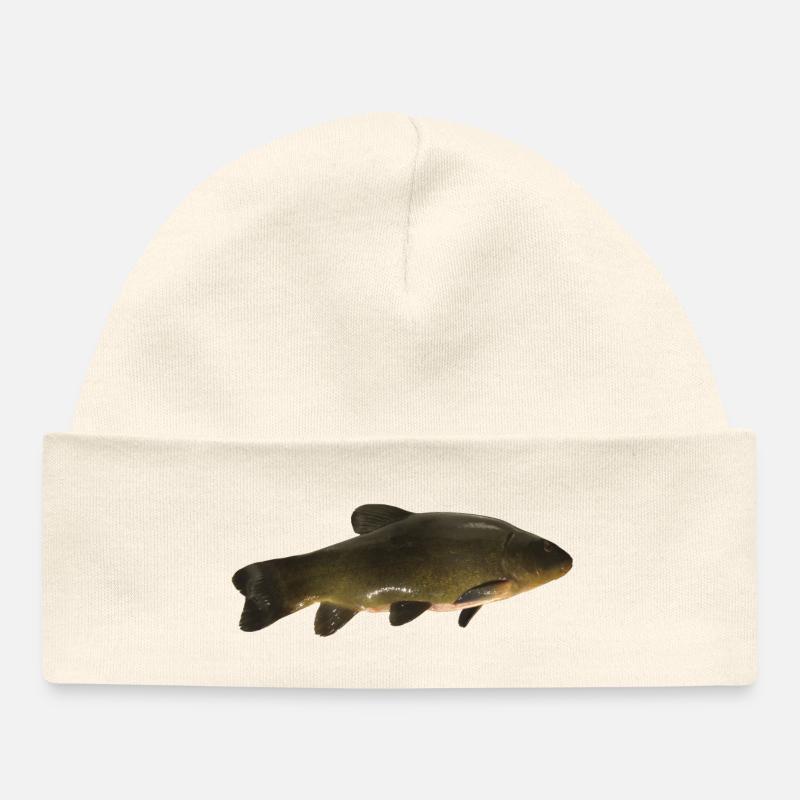 carpe (poisson) - Bonnet bébé bio - écru doux