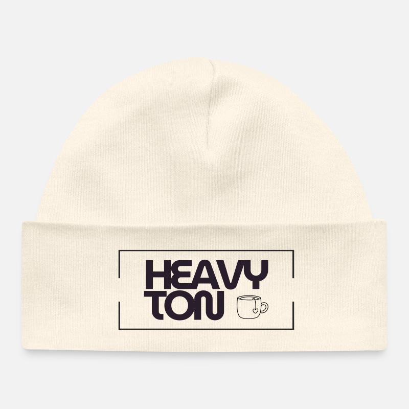 HeavyTon - Bonnet bébé bio - écru doux