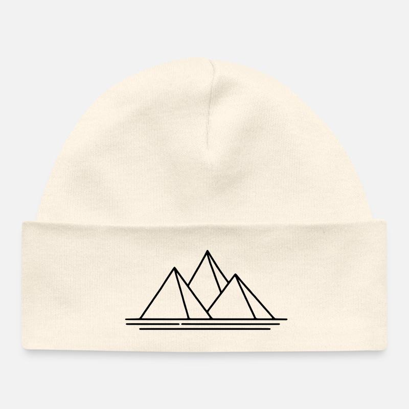 Pyramiden - Baby Organic Mütze - Natur