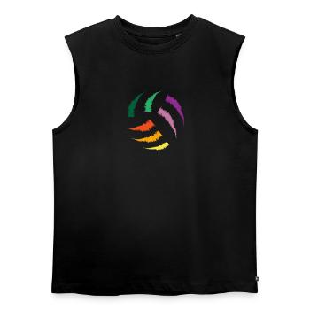 Volleyball Ball Ballsport Sport Beach Mannschaft - Frauen Organic Sleeveless T-Shirt - Schwarz - Vorne - AI Model Female 172 light (172cm)