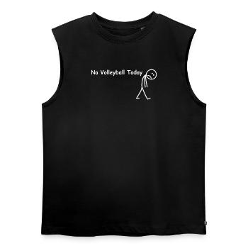 Heute kein Volleyball – lustiger Volleyballspieler - Frauen Organic Sleeveless T-Shirt - Schwarz - Vorne - AI Model Female 172 light (172cm)