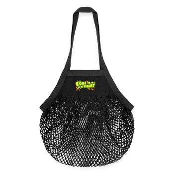 Neon Graffiti Lettering Art - Organic Mesh Shopping Bag - black - Front