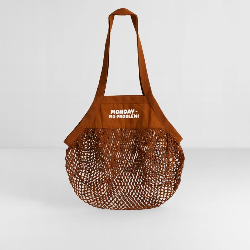 Monday without problems Design Organic Mesh Shopping Bag