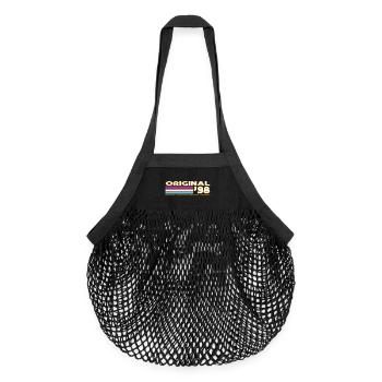 1998 - Organic Mesh Shopping Bag - black - Front