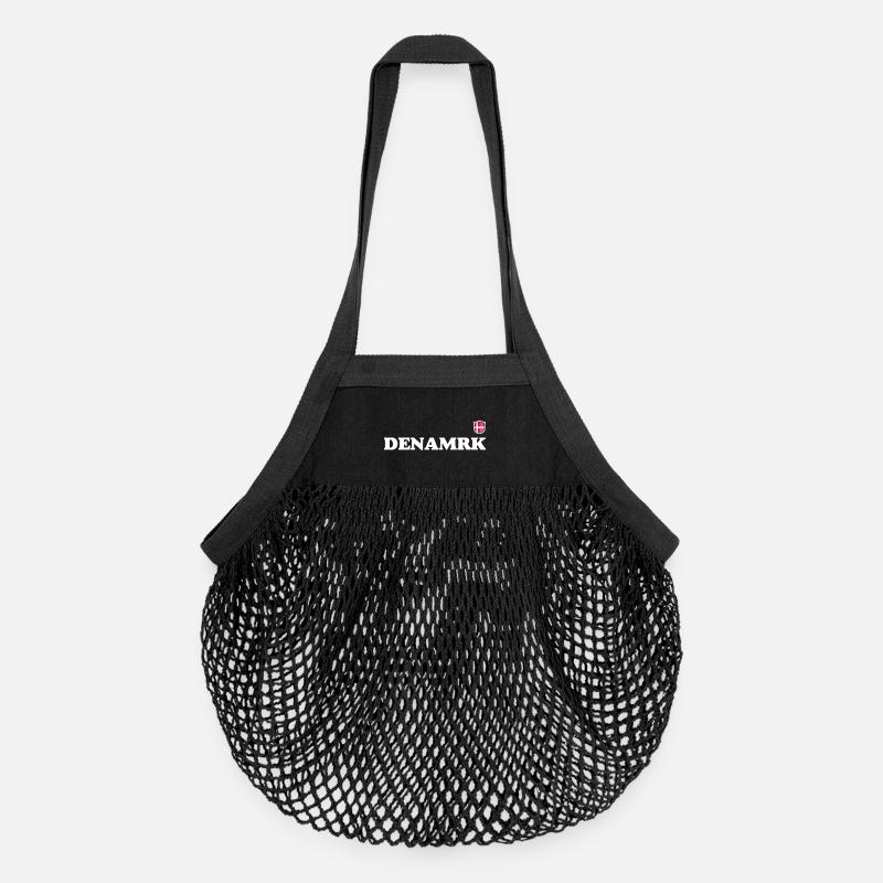 Denmark - Organic Mesh Shopping Bag - black
