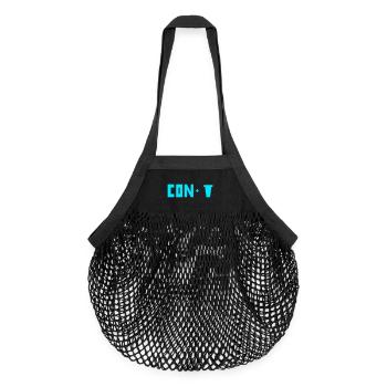 Rébus Drôle Con Pot Jeu de Mots Humour - Sac de courses en mesh bio - noir - Devant