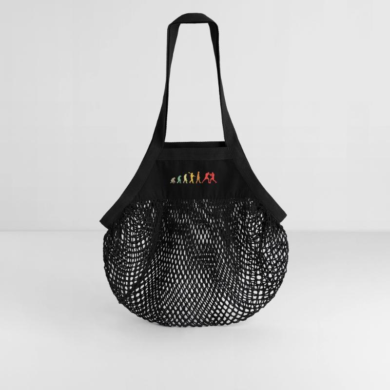Boxing Evolution Boxing Development Retro Organic Mesh Shopping Bag