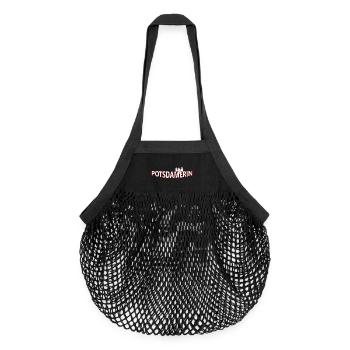 Potsdamer - Sac de courses en mesh bio - noir - Devant