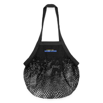 GAME ZONE - Organic Mesh Shopping Bag - black - Front