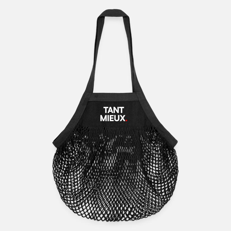 Tant mieux - Sac de courses en mesh bio - noir