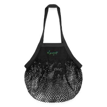 soyez vous-même - Sac de courses en mesh bio - noir - Devant