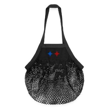 Twin Spark - Organic Mesh Shopping Bag - black - Front