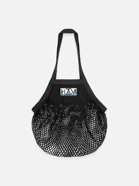 Havets Viking - Le Viking de la mer - Sac de courses en mesh bio - noir
