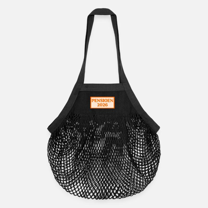 Pensions 2026 - Organic Mesh Shopping Bag - black