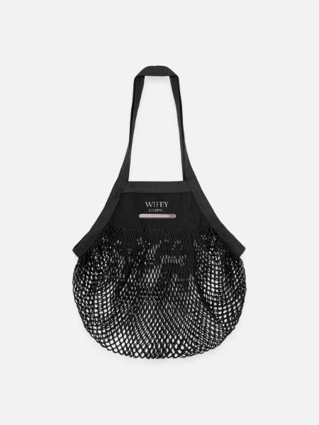 Chargement de la femme Progression, fiançailles et mariage - Sac de courses en mesh bio - noir