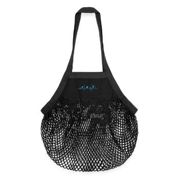 Hockey eishockey herzschlag eishockeyspieler - Sac de courses en mesh bio - noir - Devant