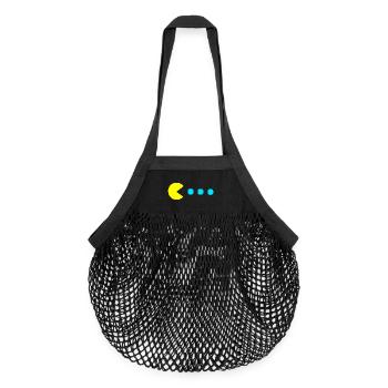 Retro Game - Organic Mesh Shopping Bag - black - Front