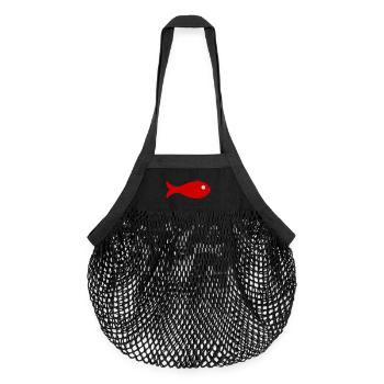 SARDINE. FISH. APRIL FOOL - Organic Mesh Shopping Bag - black - Front