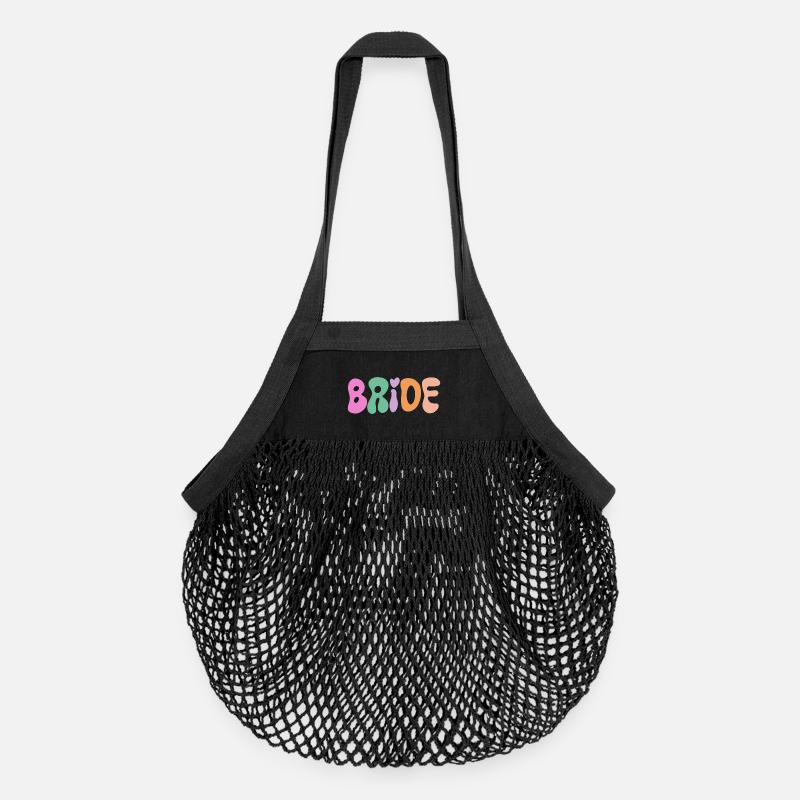 Mariée - Sac de courses en mesh bio - noir