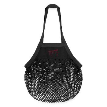 make racism wrong again - Organic Mesh-Einkaufstasche - Schwarz - Vorne