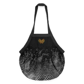 Superbe papillon élégant. - Sac de courses en mesh bio - noir - Devant